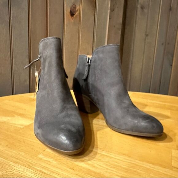 Frye Judith Double Zip Leather Booties - Suede Boots -NEW - Picture 7 of 9